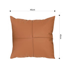 SOGA 45cm Modern Terracotta Solid Color Textured Pillowcase