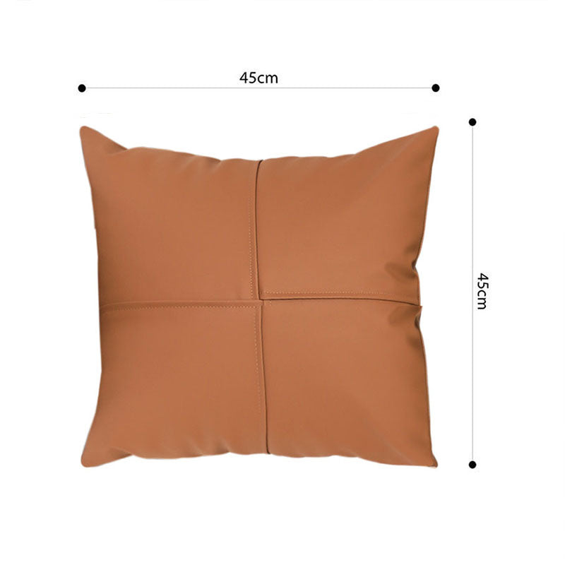 SOGA 45cm Modern Terracotta Solid Color Textured Pillowcase