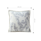SOGA 45cm Gray Floral Pillowcase