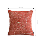 SOGA 30x50cm Cinnabar Burnt Orange Lumbar Pillowcase
