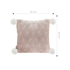 SOGA 45cm Diamond Knit Texture Brown Throw Pillowcase