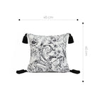SOGA 2X 45cm Bold Abstract Black & White Pillowcase