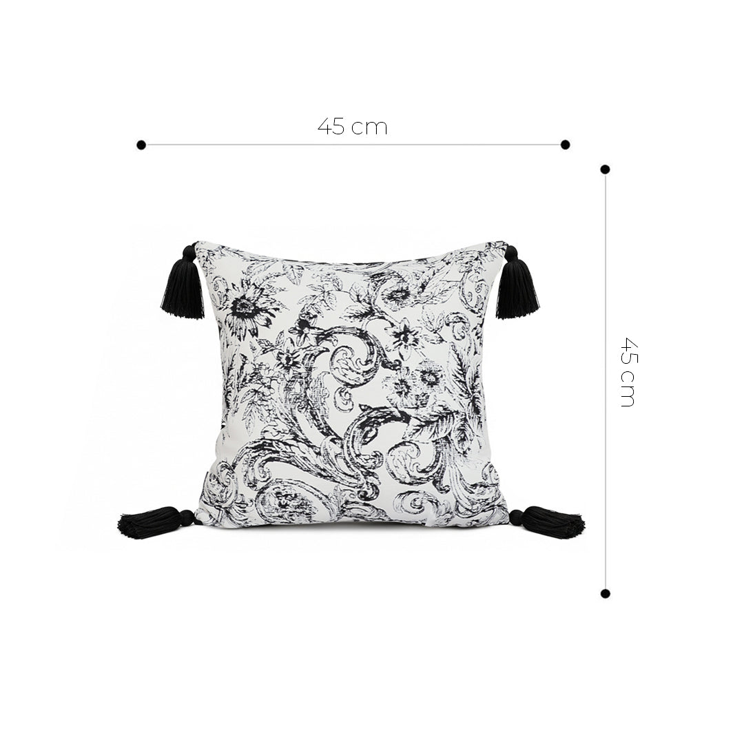 SOGA 2X 45cm Bold Abstract Black & White Pillowcase