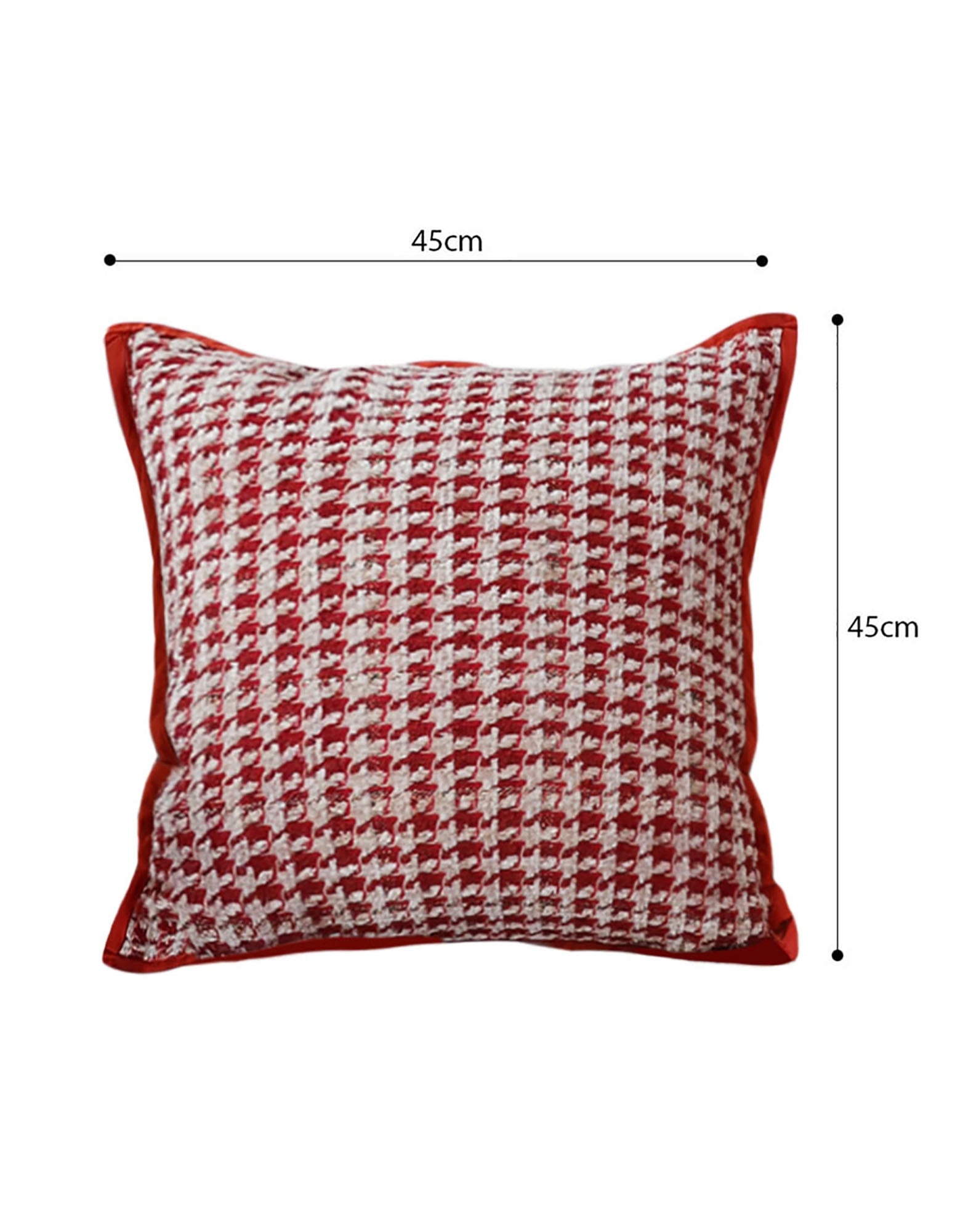 SOGA 2X 45cm Cozy Chic Houndstooth Pillowcase