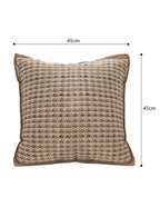 SOGA 2X 45cm Cozy Woven Brown Pillowcase