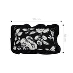 SOGA 2X 45cm  Elegant Black & White Cushion Cover with Tassels