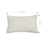 SOGA 2X 30X50cm Elegant Cream Lumbar Pillowcase
