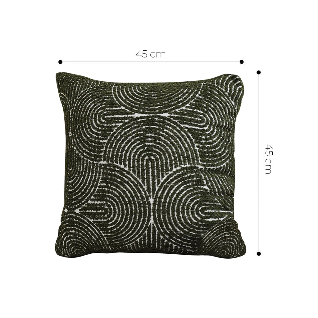SOGA 2X 45cm Modern Boho Green Tufted Pillowcase