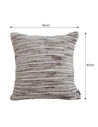 SOGA 2X 45cm Neutral Striped Woven Pillowcase