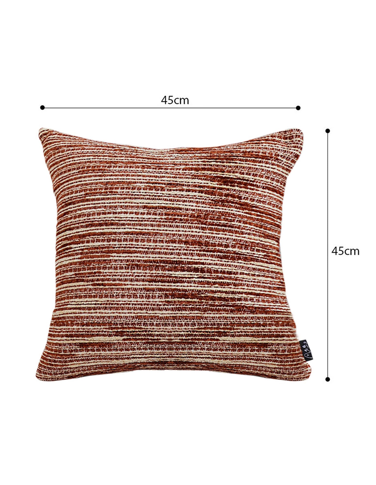 SOGA 2X 45cm Rust-Toned Woven Pillowcase