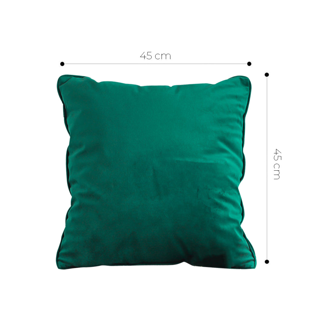 SOGA 45cm Velvet Pillowcase (Emerald Green)