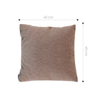 SOGA 45cm Minimalist Textured Brown Pillowcase