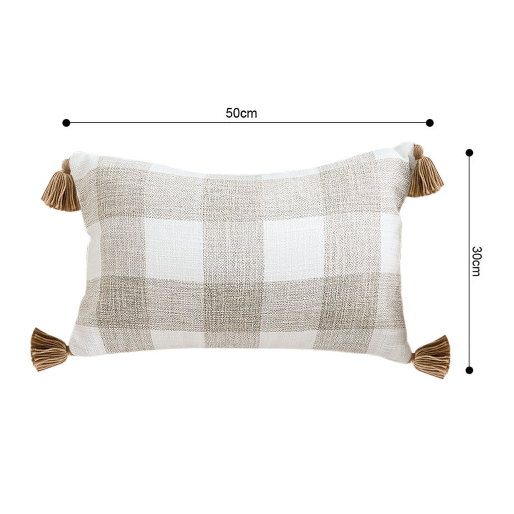 SOGA 2X 45cm Classic Gingham Check Pillowcases – Timeless Decorative Cushion Covers for Sofa, Bed & Home Décor