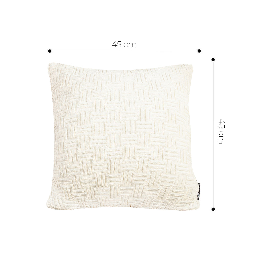 SOGA 45cm Pure White Serenity Soft & Stylish Accent Pillowcase