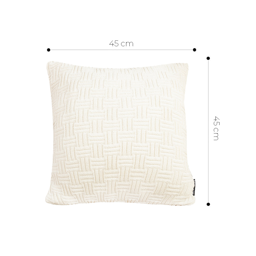 SOGA 45cm Pure White Serenity Soft & Stylish Accent Pillowcase