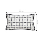 SOGA 30x50cm Rectanngular Nordic Monochrome Pattern Pillowcase