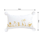 SOGA 30x50cm Whimsical Bunny Embroidered Pillowcase