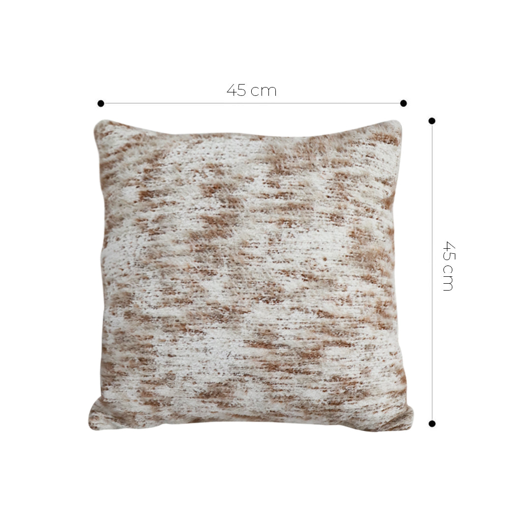 SOGA 45cm Faux Fur Geometric Pillowcase – Gold