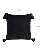 SOGA 2X 45cm Black Art Deco Geometric Outdoor Pillowcase