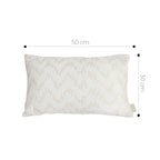 SOGA 2X 30x50cm Long rectangular Chevron Embroidered Lumbar Cushion Cover