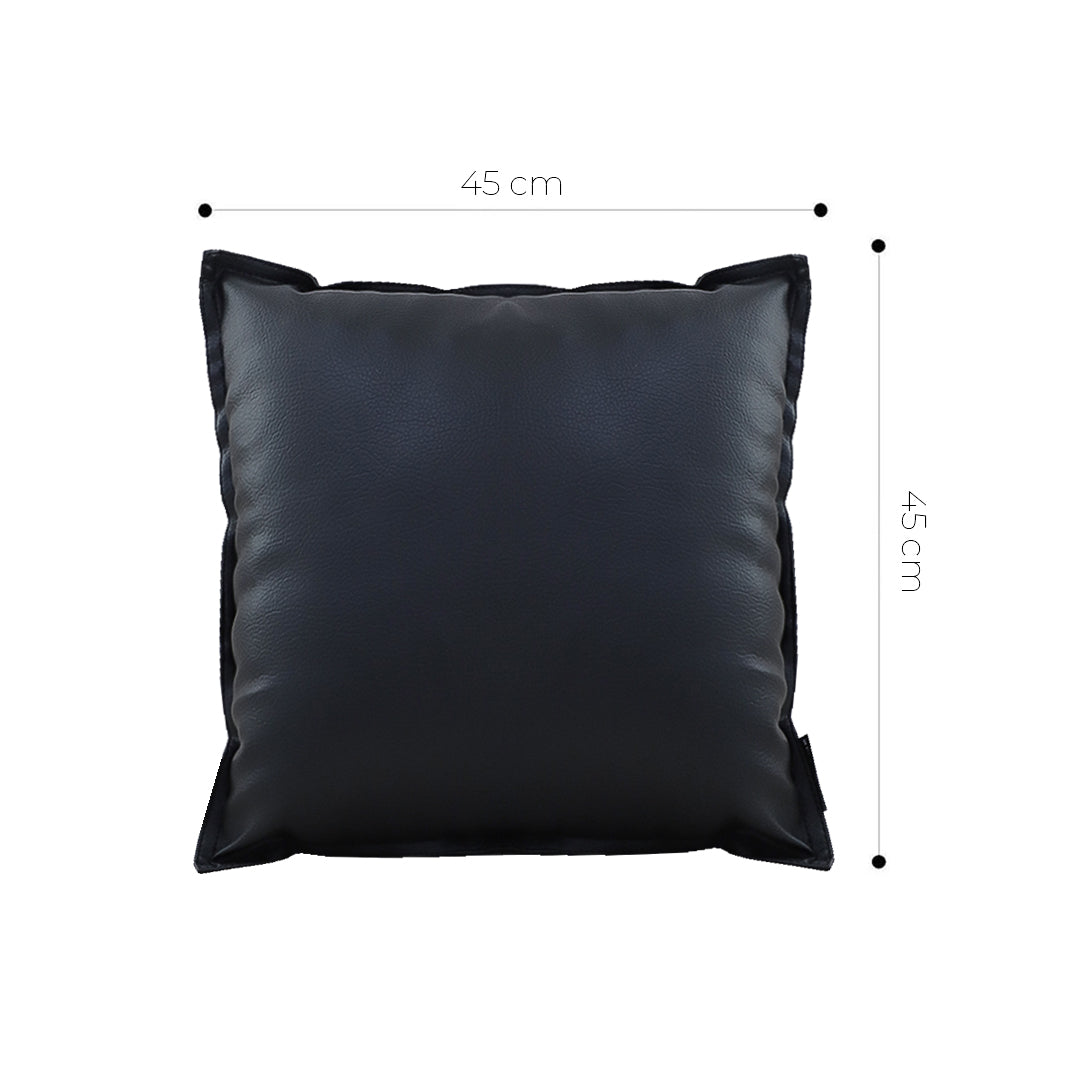 SOGA 2X 45cm Modern Minimalist Black Throw Pillow Cover