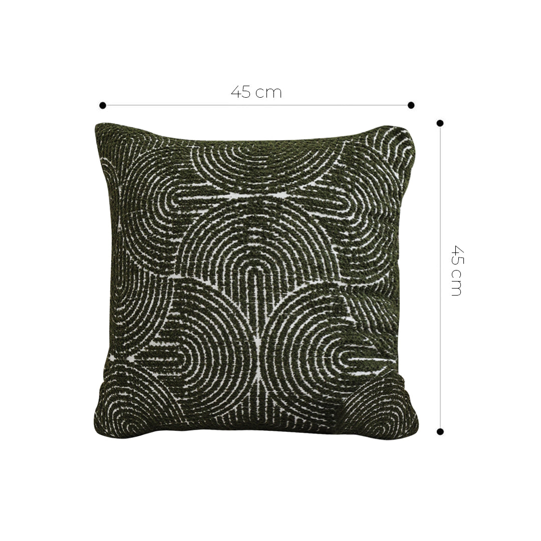 SOGA 45cm Modern Boho Green Tufted Pillowcase
