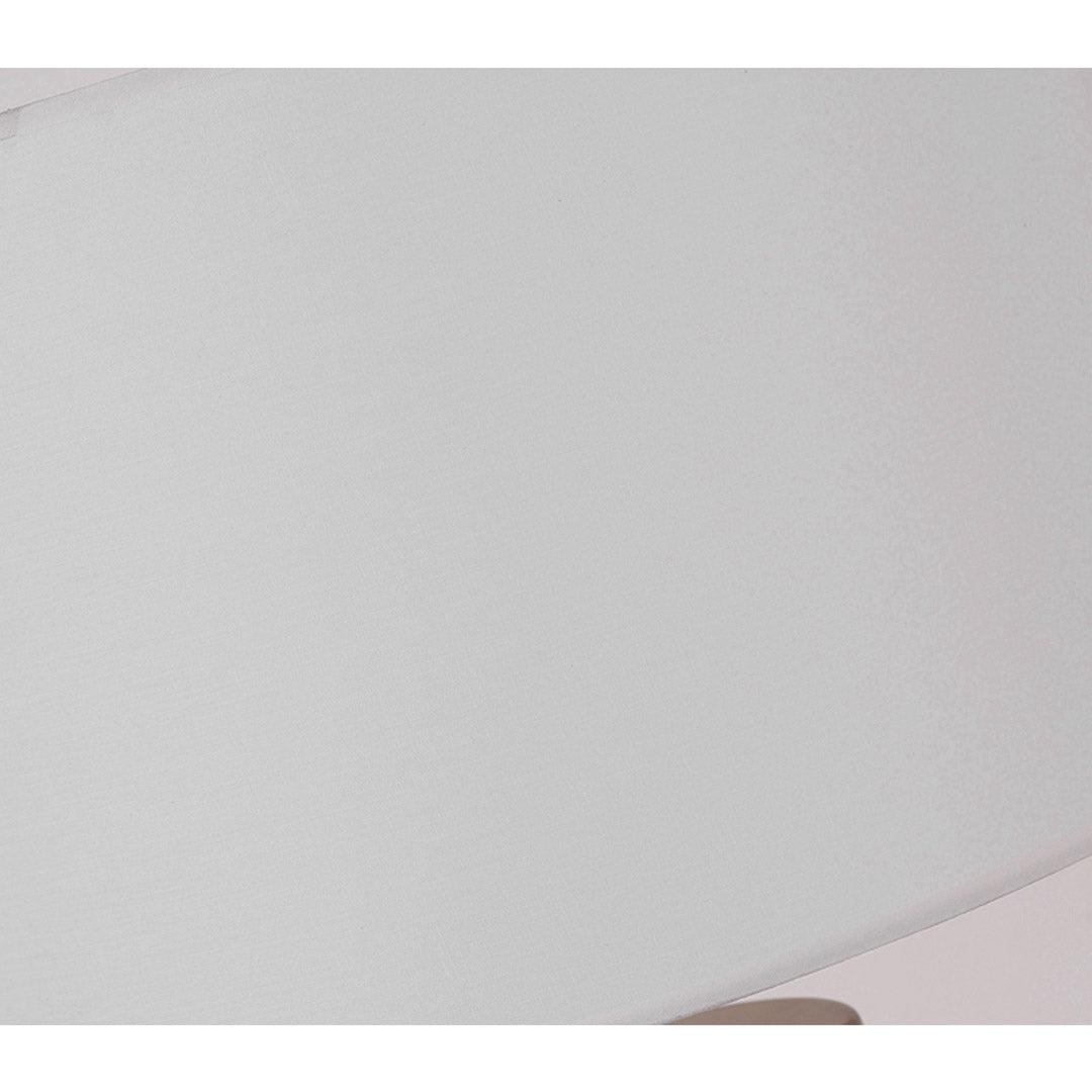 SOGA 2X 60cm White Marble Bedside Modern Desk Table Lamp Living Room Shade with Cylinder Base