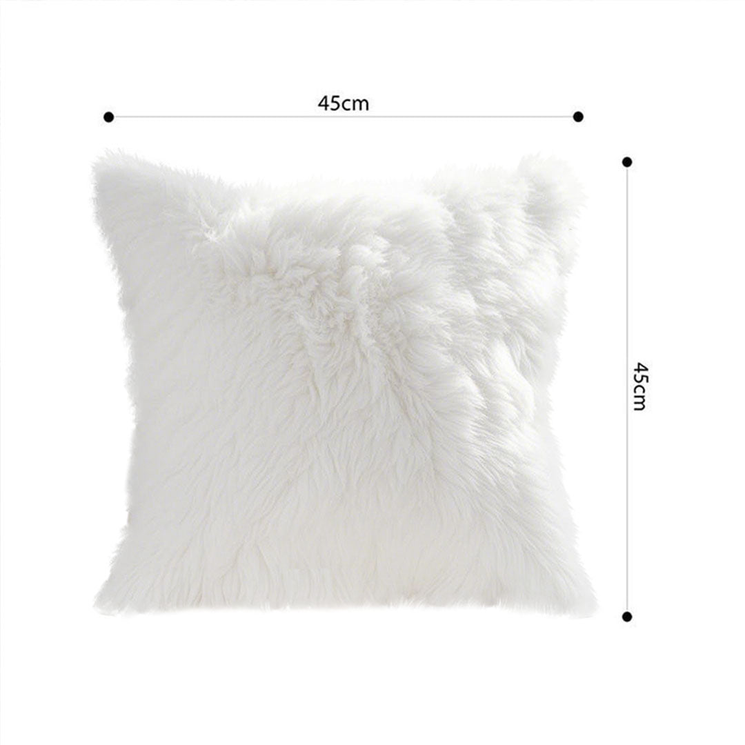 SOGA 2X 45cm Pure White Textured Pillowcase