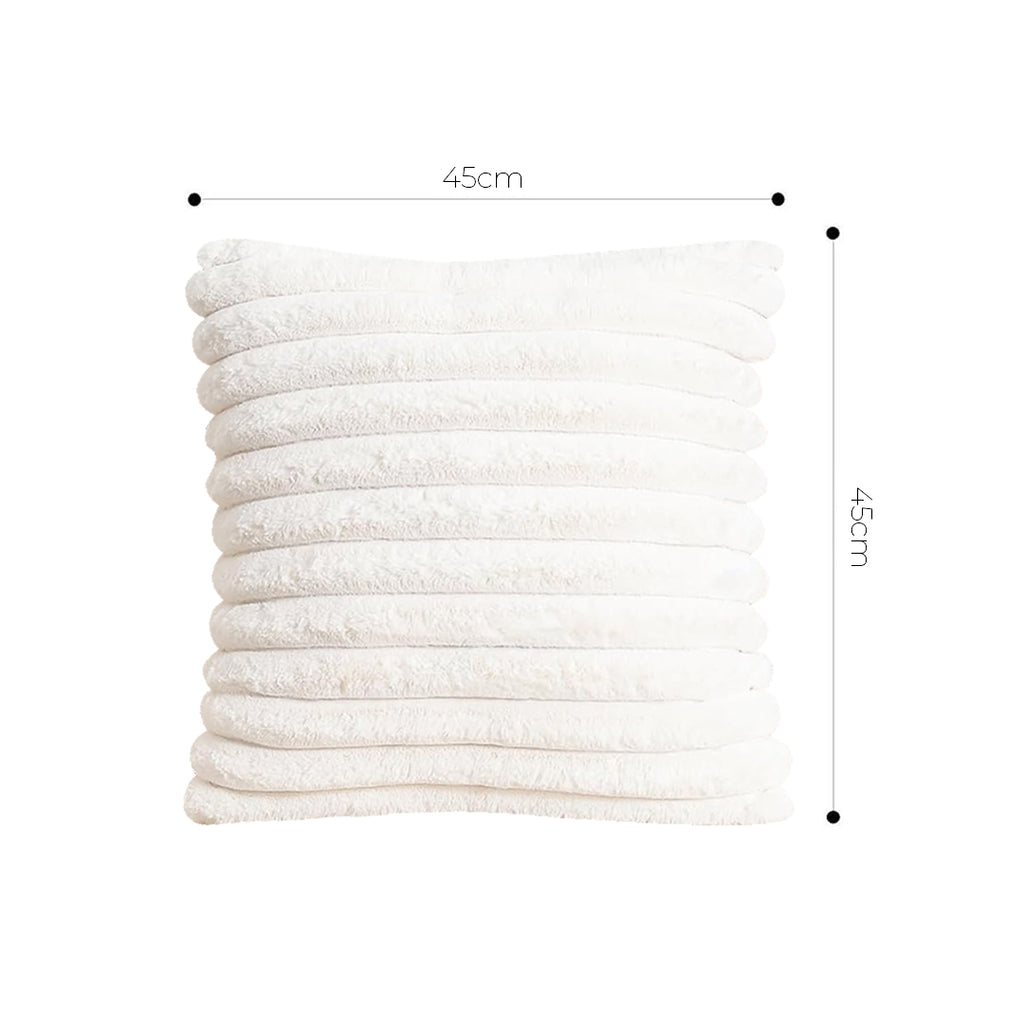 SOGA 45cm Boho Cream Tassel Throw Pillow Cover