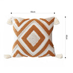 SOGA 2X 45cm Bold Diamond Geometry Pillowcases – Modern Geometric Decorative Cushion Covers for Sofa, Bed & Home Décor