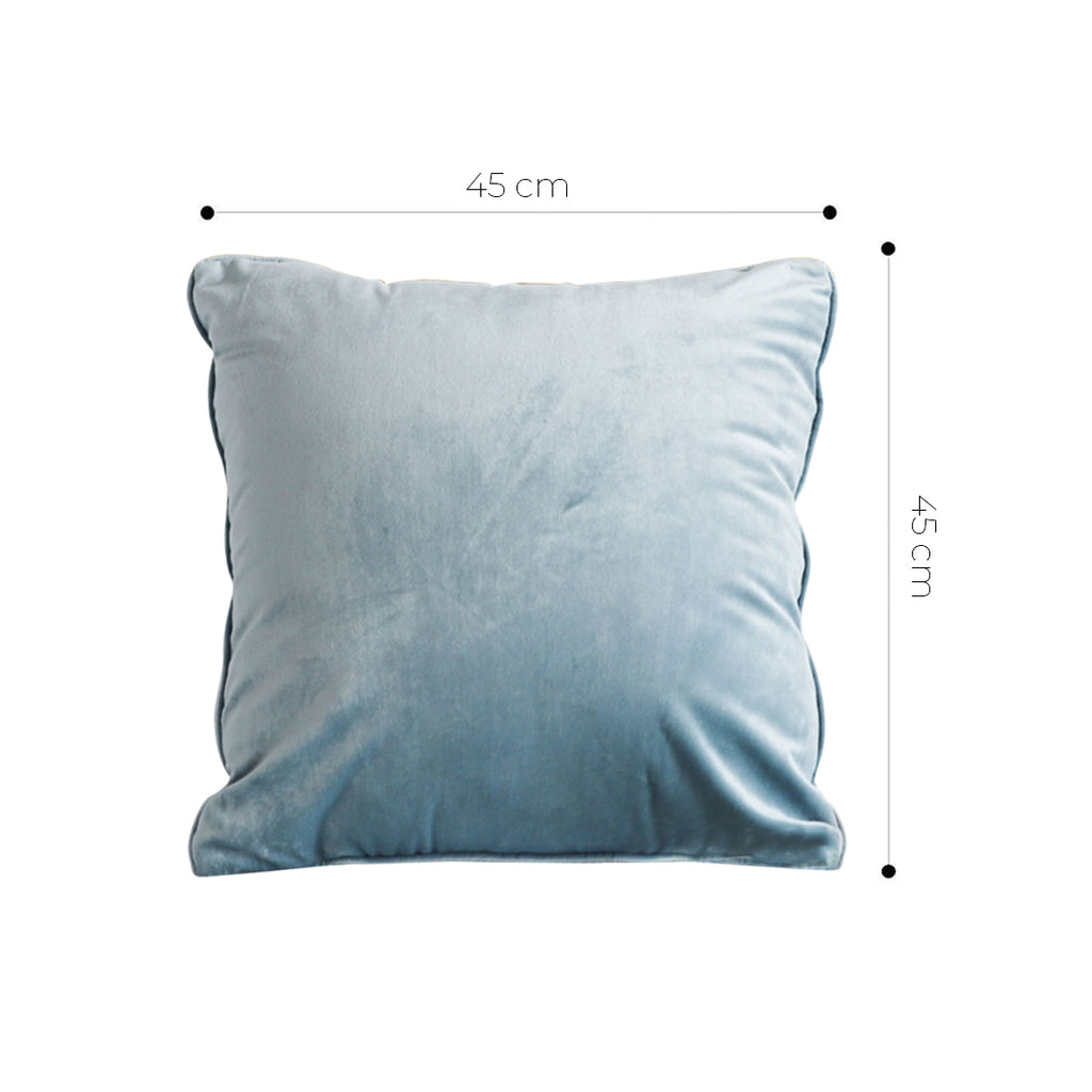 SOGA 45cm Velvet Pillowcase (Powder Blue)