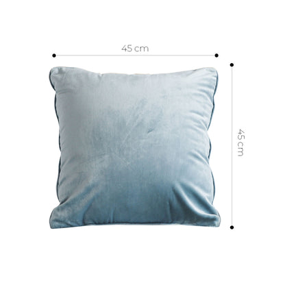 SOGA 45cm Velvet Pillowcase (Powder Blue)
