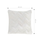 SOGA 45cm Chevron Pure Pillowcase