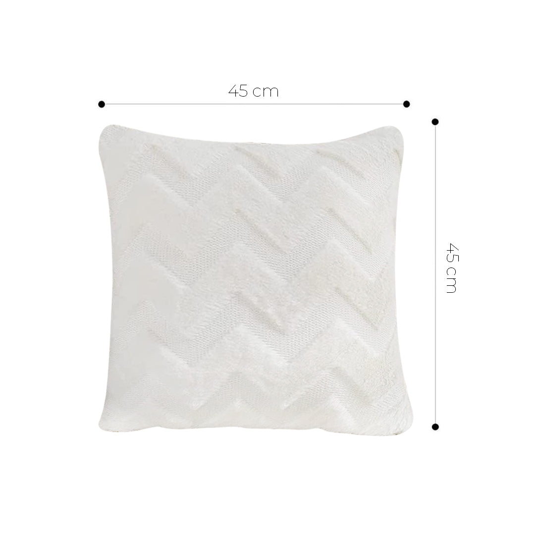 SOGA 45cm Chevron Pure Pillowcase