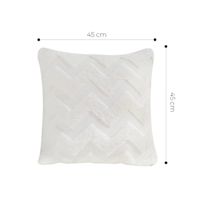 SOGA 45cm Chevron Pure Pillowcase