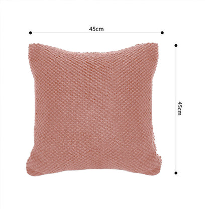 SOGA 45cm Textured Coral Pillowcase