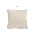SOGA 45cm Textured Cream Pillowcase