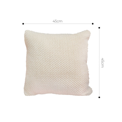 SOGA 45cm Textured Cream Pillowcase