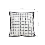 SOGA 45cm Nordic square Shape Monochrome Pattern Pillowcase