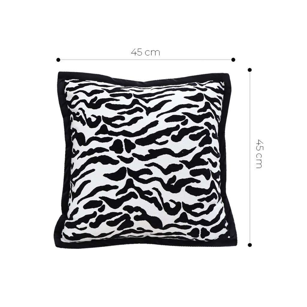 SOGA 45cm Abstract Zebra Stripe Accent Pillow Cover