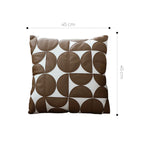 SOGA 45cm Retro Geometric Circle Pillow Cover
