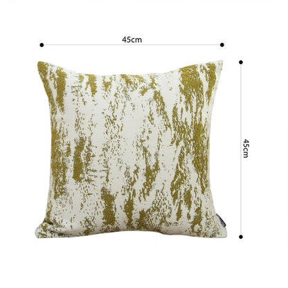 SOGA 45cm Moss-White Cascade Brushstroke Decorative Pillowcase