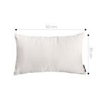 SOGA 2X 30x50cm Luxe White Rectangular Lumbar Pillowcase