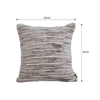 SOGA 45cm Neutral Striped Woven Pillowcase