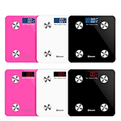 SOGA 2X Wireless Bluetooth Digital Body Fat Scale Bathroom Health Analyser Weight Black/Pink