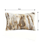 SOGA 2X 30x50cm Faux Fur Luxury Pillowcase (Light)
