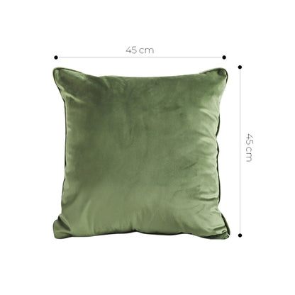 SOGA 45cm Velvet Pillowcase (Sage Green)