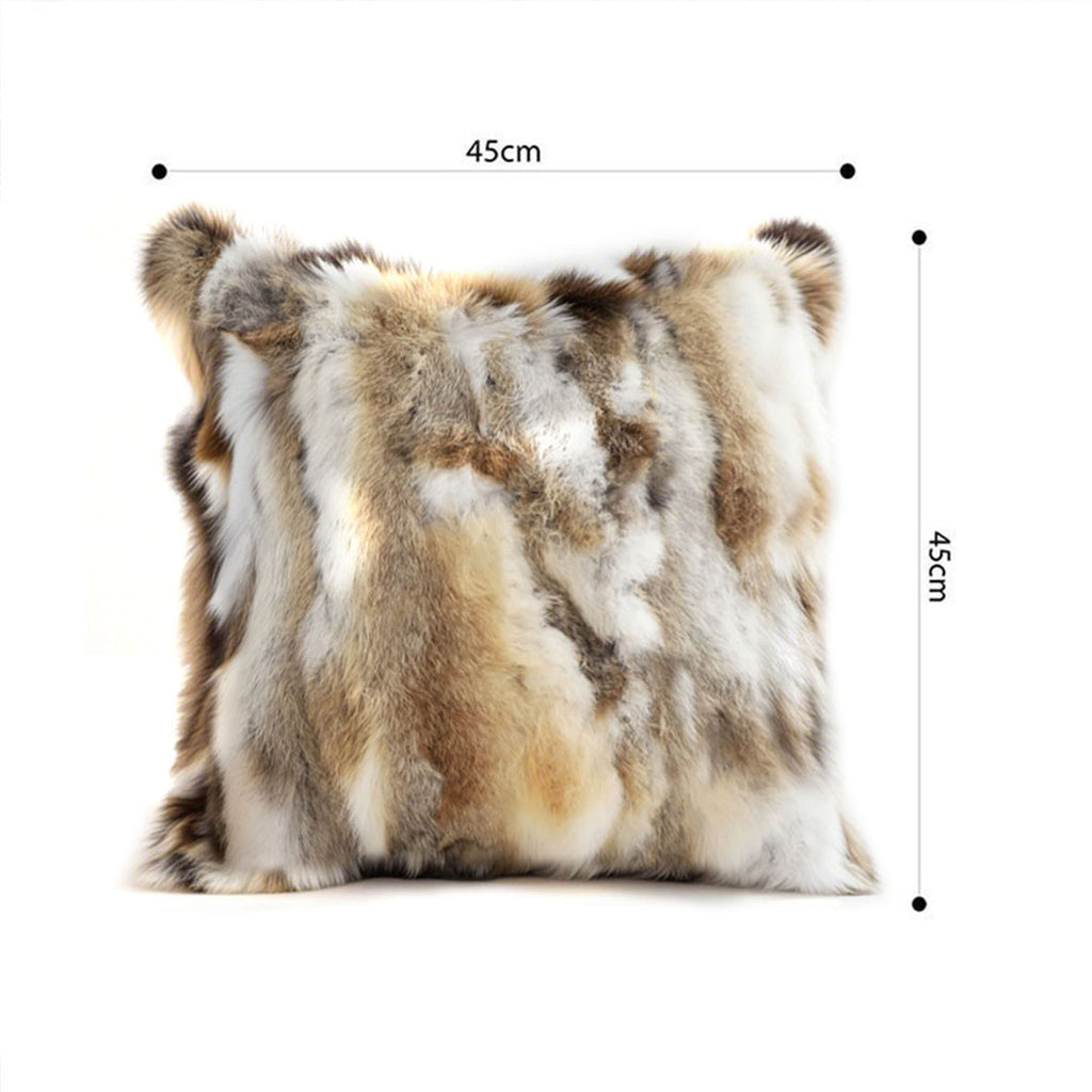 SOGA 2X 45cm Faux Fur Luxury Pillowcase (Mixed)