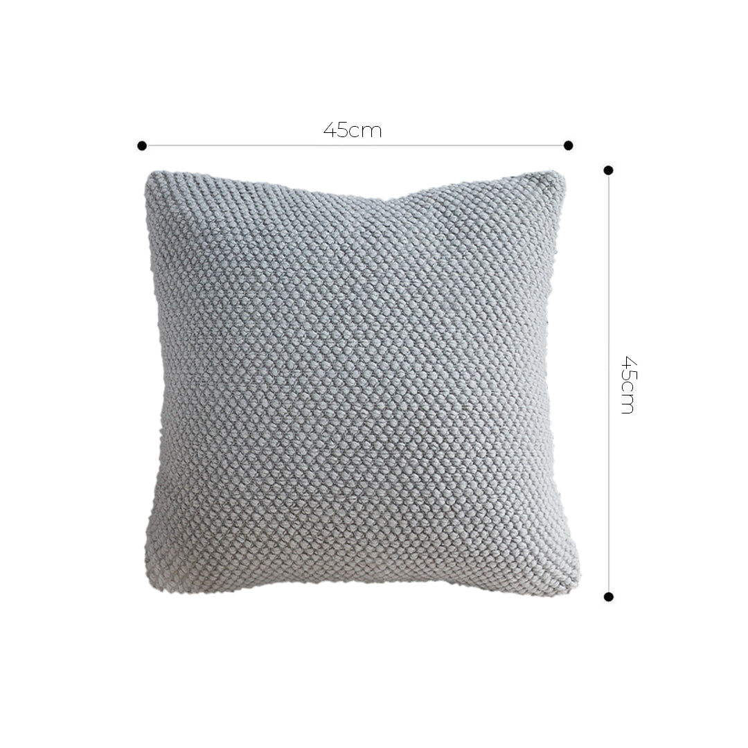 SOGA 45cm Textured Stone Pillowcase