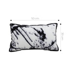 SOGA 2X 30x50cm Black & White Leopard Throw Pillowcase